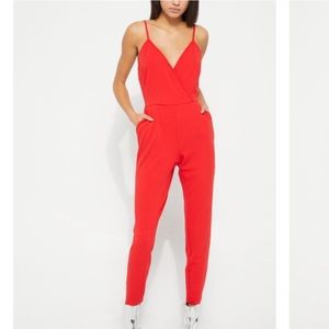 red jumpsuit